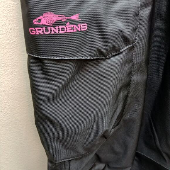 Grundens Women's Hooded Fishing Full Zip Jacket and Pants Set Size Medium Black - Picture 16 of 16
